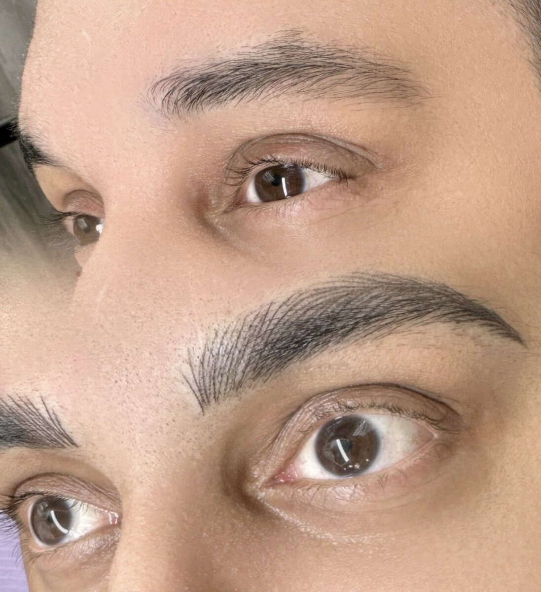 Natural men's eyebrows Melbourne - subtle eyebrow enhancement