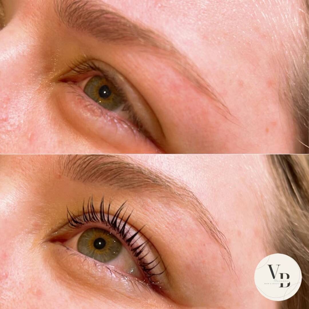 Lash lifting before and after Melbourne - natural curl results